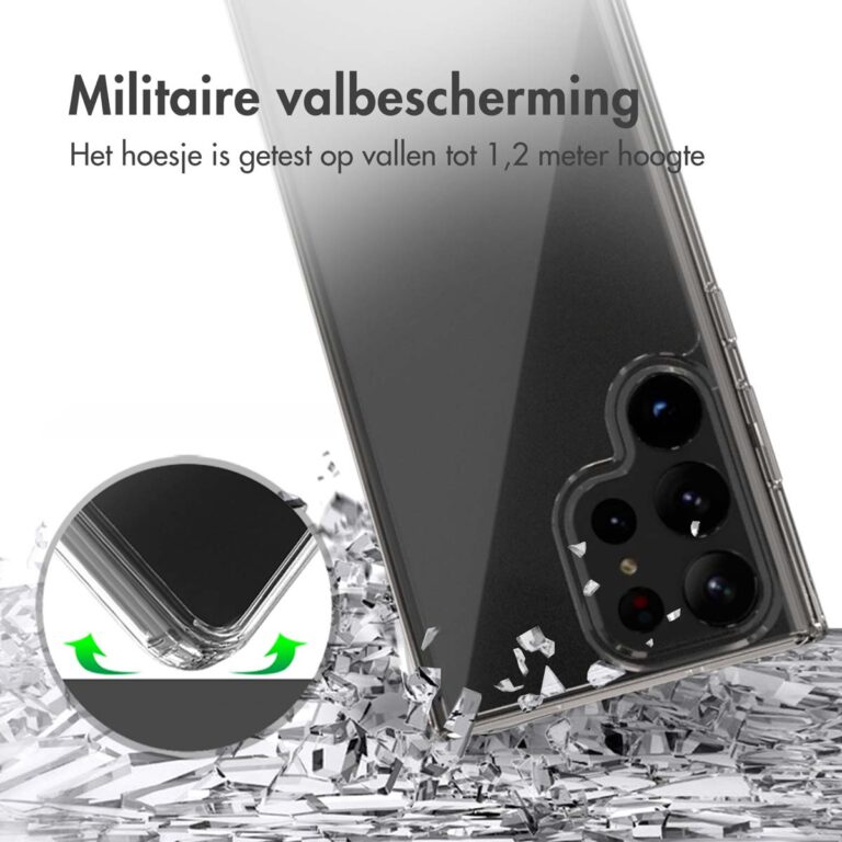 Accezz Xtreme Impact Backcover Samsung Galaxy S23 Ultra - Transparant - Afbeelding 7
