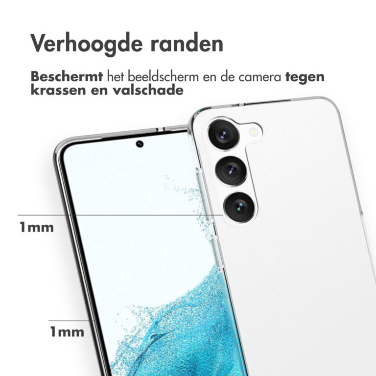 Accezz Clear Backcover Samsung Galaxy S23 - Transparant - Afbeelding 4