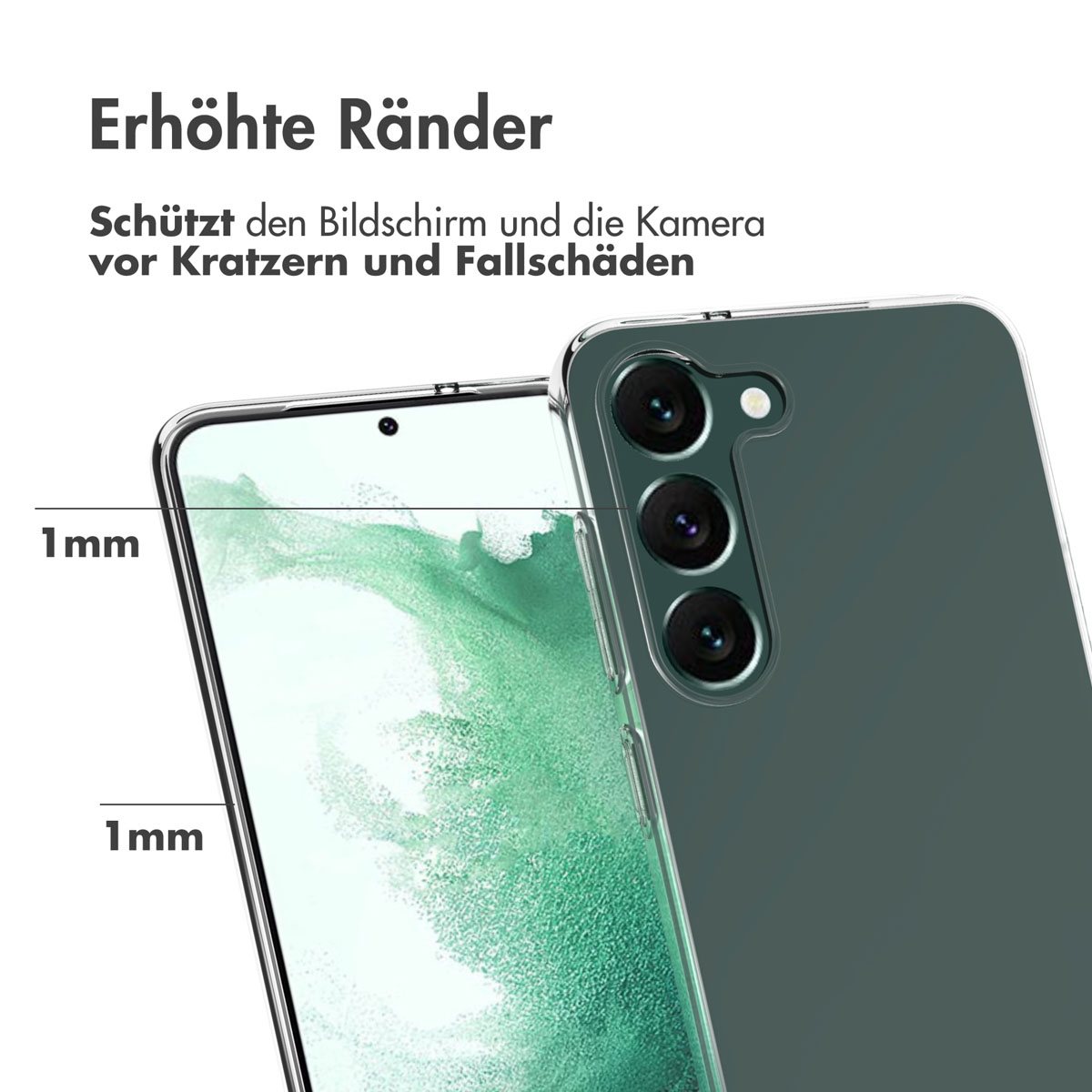 Accezz Clear Backcover Samsung Galaxy S23 Plus - Transparant - Afbeelding 8