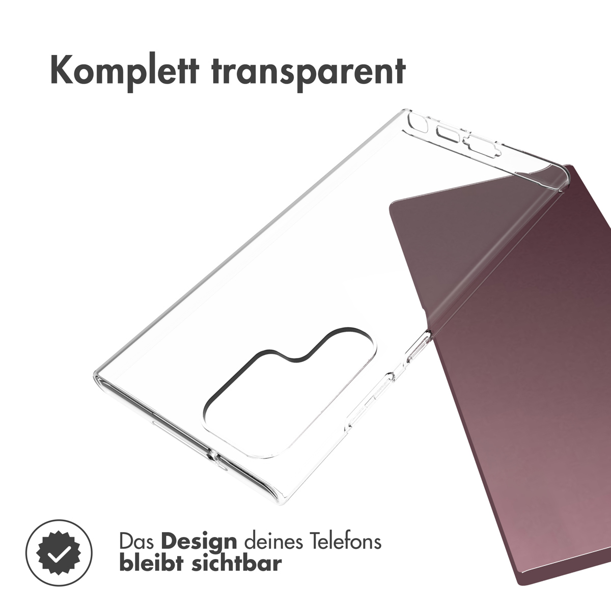 Accezz Clear Backcover Samsung Galaxy S23 Ultra - Transparant - Afbeelding 6