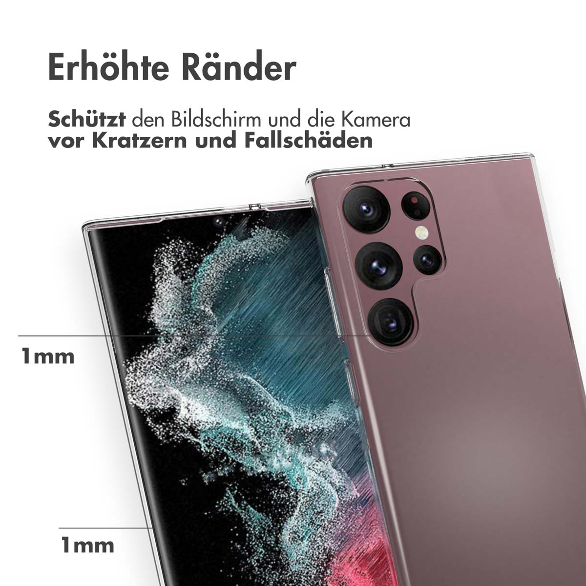 Accezz Clear Backcover Samsung Galaxy S23 Ultra - Transparant - Afbeelding 9