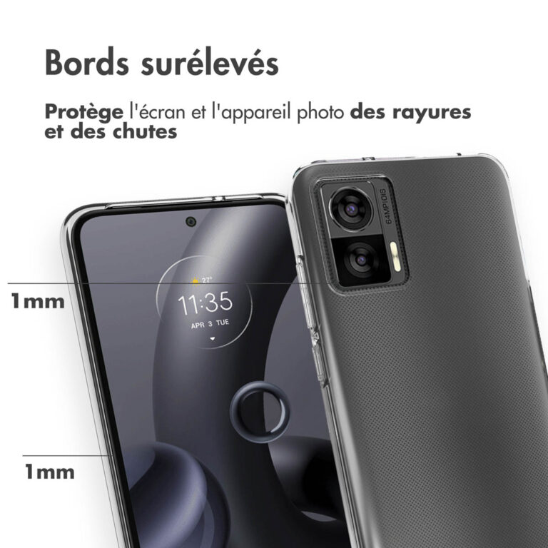 Accezz Clear Backcover Motorola Edge 30 Neo - Transparant - Afbeelding 9
