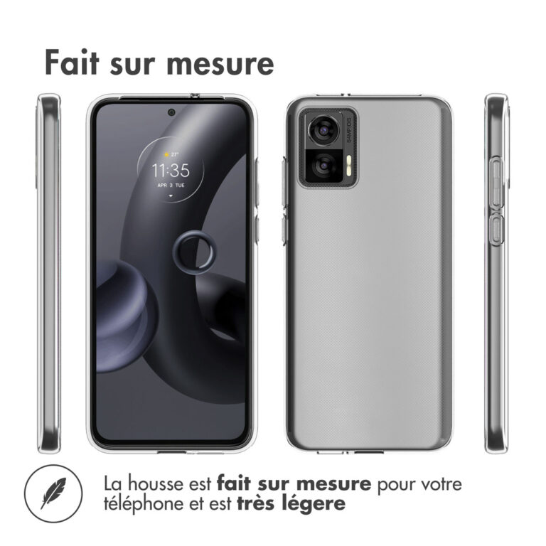 Accezz Clear Backcover Motorola Edge 30 Neo - Transparant - Afbeelding 8