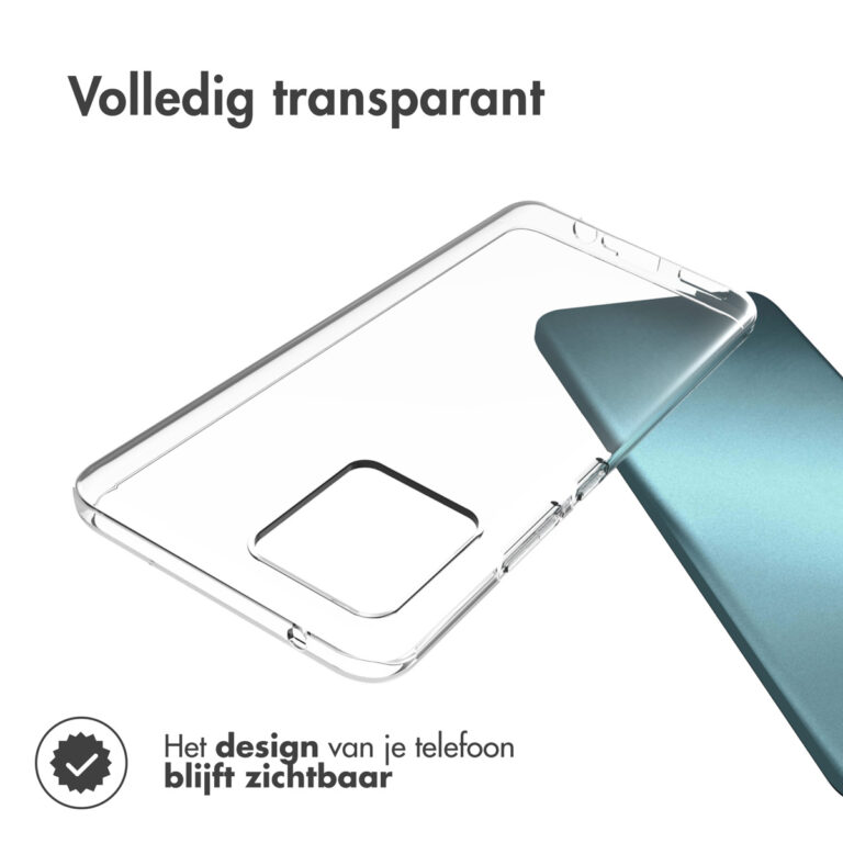 Accezz Clear Backcover Motorola Moto G72 - Transparant - Afbeelding 5