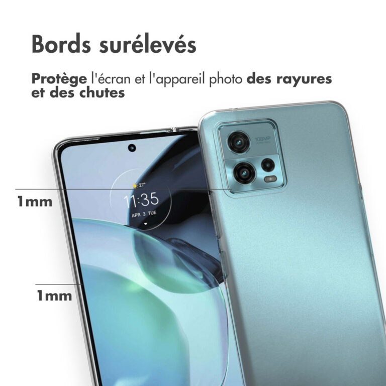 Accezz Clear Backcover Motorola Moto G72 - Transparant - Afbeelding 9