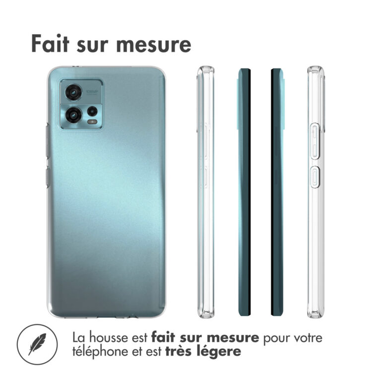 Accezz Clear Backcover Motorola Moto G72 - Transparant - Afbeelding 8