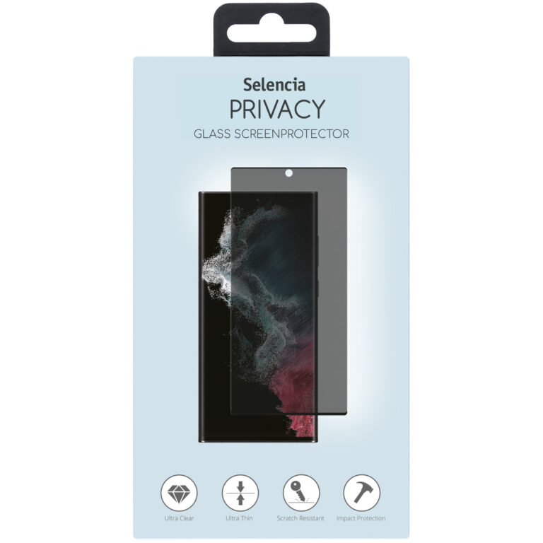 Selencia Gehard Glas Privacy Screenprotector Samsung Galaxy S23 Ultra - Afbeelding 3