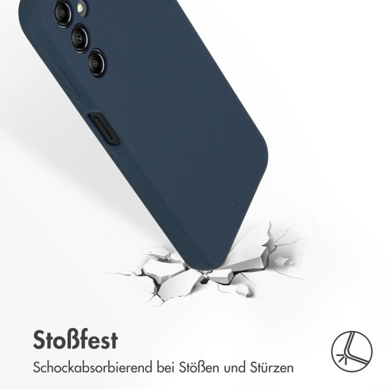 Accezz Liquid Silicone Backcover Samsung Galaxy A14 (5G) - Donkerblauw - Afbeelding 9