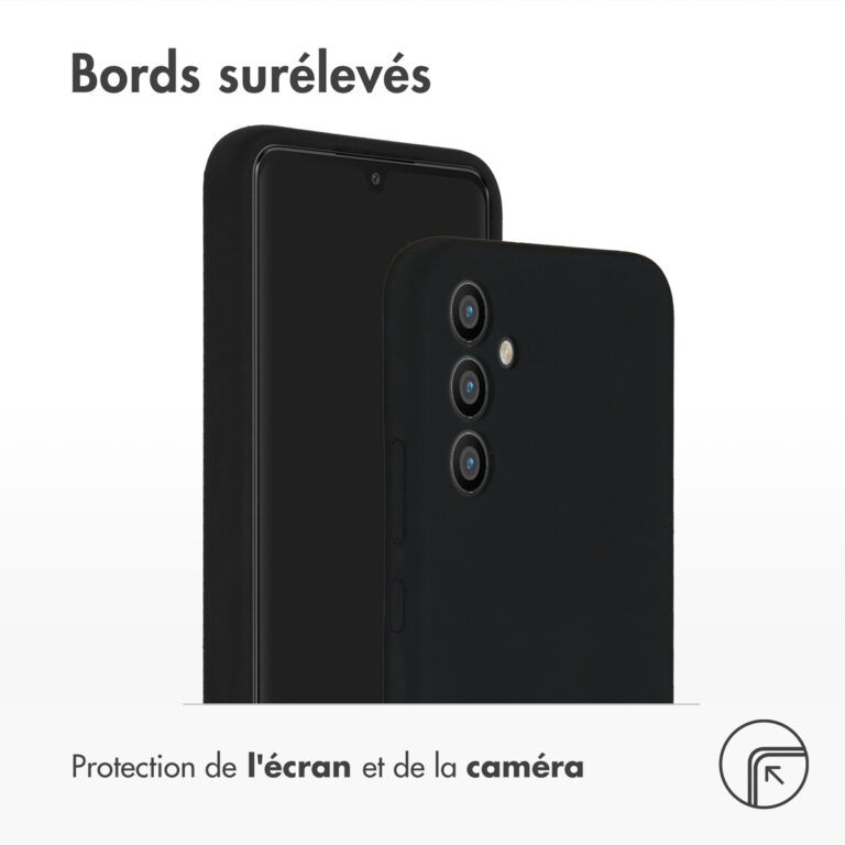 Accezz Liquid Silicone Backcover Samsung Galaxy A34 (5G) - Zwart - Afbeelding 6
