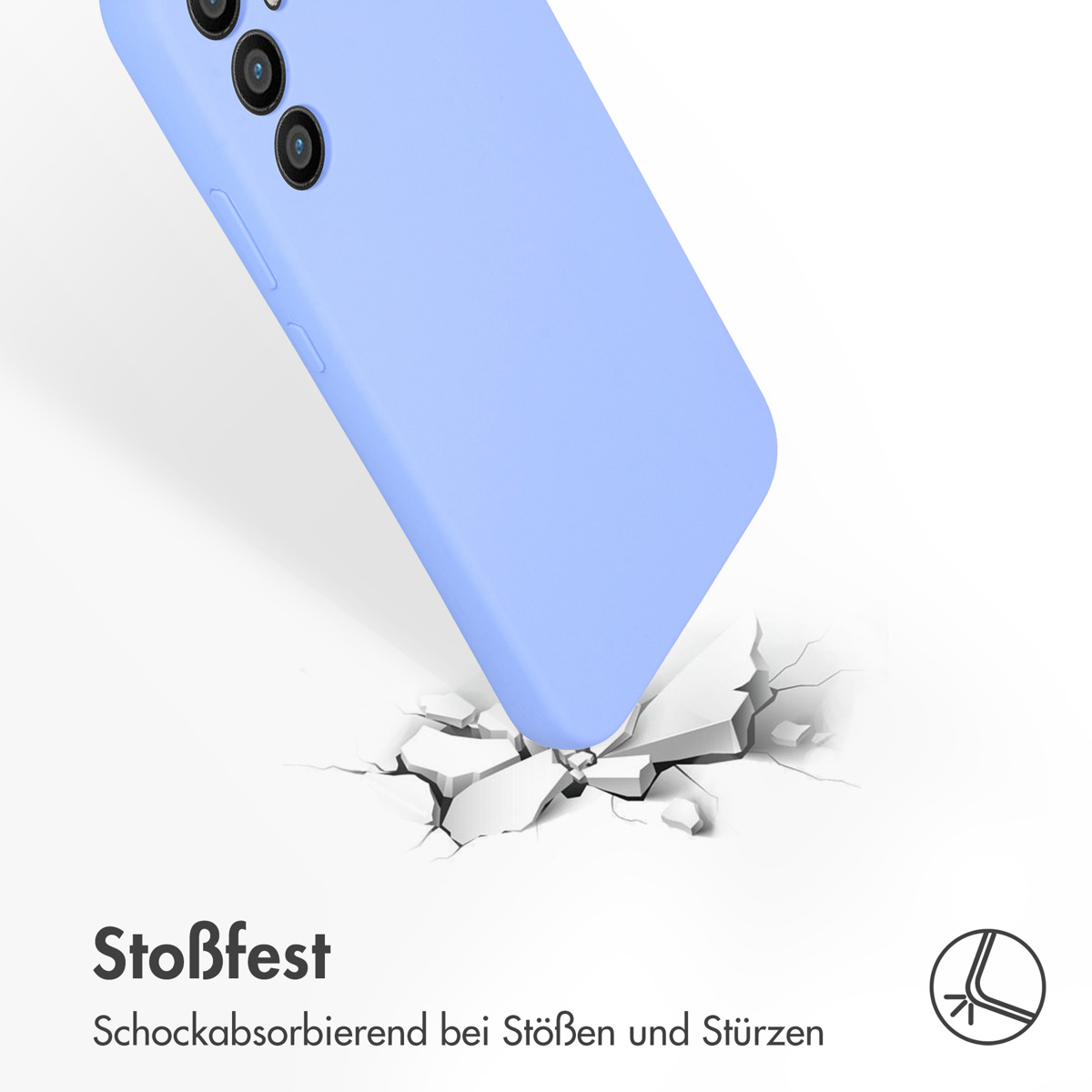 Accezz Liquid Silicone Backcover Samsung Galaxy A34 (5G) - Paars - Afbeelding 9