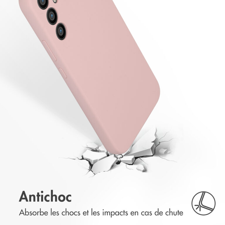 Accezz Liquid Silicone Backcover Samsung Galaxy A34 (5G) - Roze - Afbeelding 6