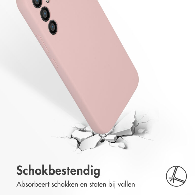 Accezz Liquid Silicone Backcover Samsung Galaxy A34 (5G) - Roze - Afbeelding 3