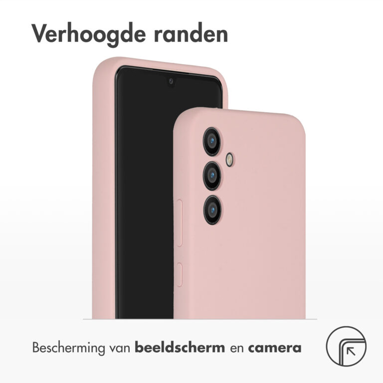 Accezz Liquid Silicone Backcover Samsung Galaxy A34 (5G) - Roze - Afbeelding 2