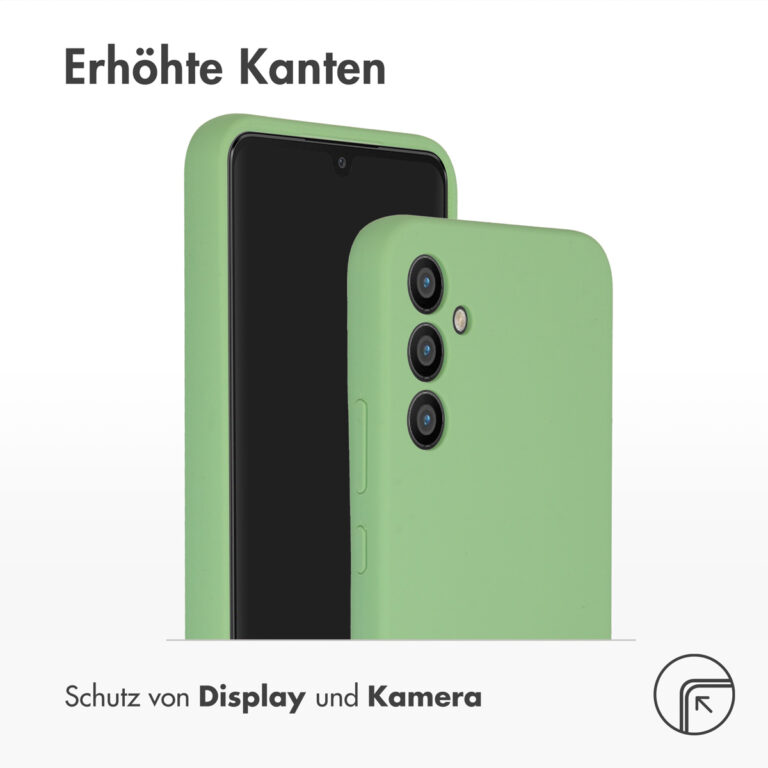 Accezz Liquid Silicone Backcover Samsung Galaxy A34 (5G) - Groen - Afbeelding 9