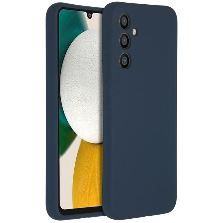 Accezz Liquid Silicone Backcover Samsung Galaxy A34 (5G) - Donkerblauw - Afbeelding 4