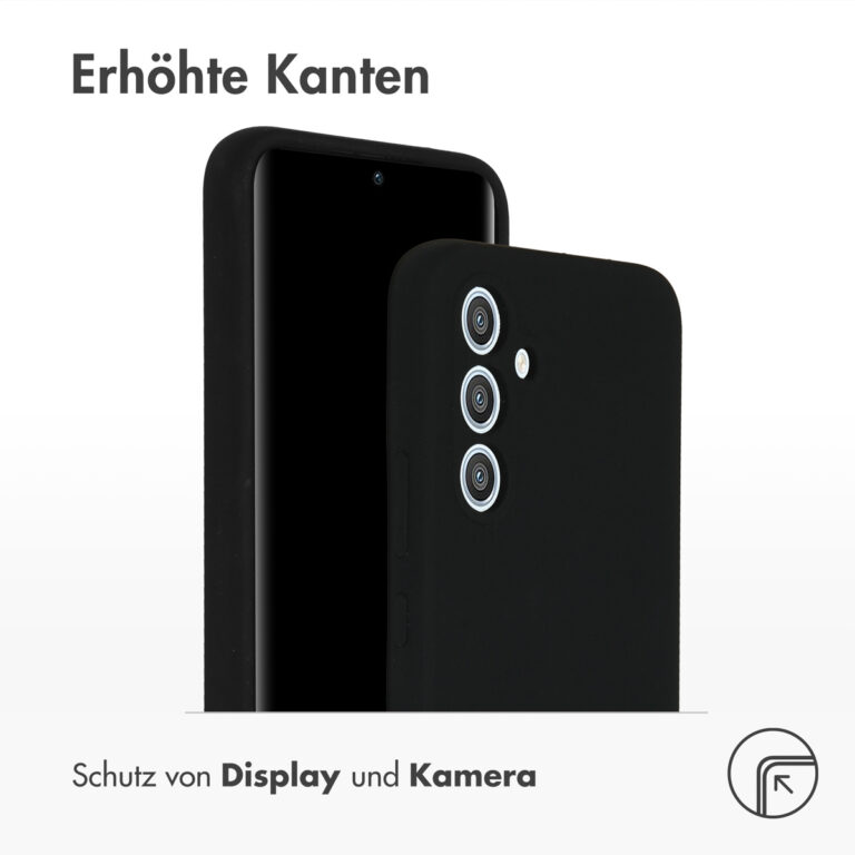 Accezz Liquid Silicone Backcover Samsung Galaxy A54 (5G) - Zwart - Afbeelding 8