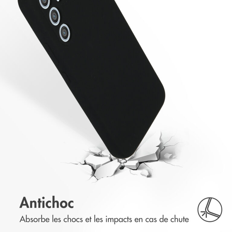 Accezz Liquid Silicone Backcover Samsung Galaxy A54 (5G) - Zwart - Afbeelding 6