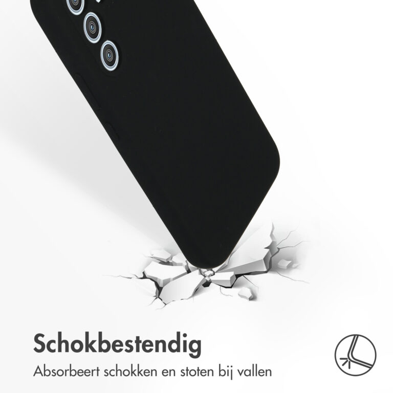 Accezz Liquid Silicone Backcover Samsung Galaxy A54 (5G) - Zwart - Afbeelding 3
