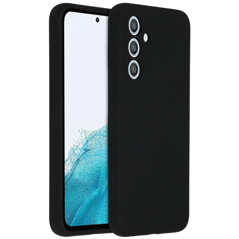 Accezz Liquid Silicone Backcover Samsung Galaxy A54 (5G) - Zwart - Afbeelding 4
