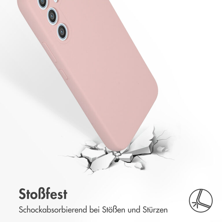 Accezz Liquid Silicone Backcover Samsung Galaxy A54 (5G) - Roze - Afbeelding 9