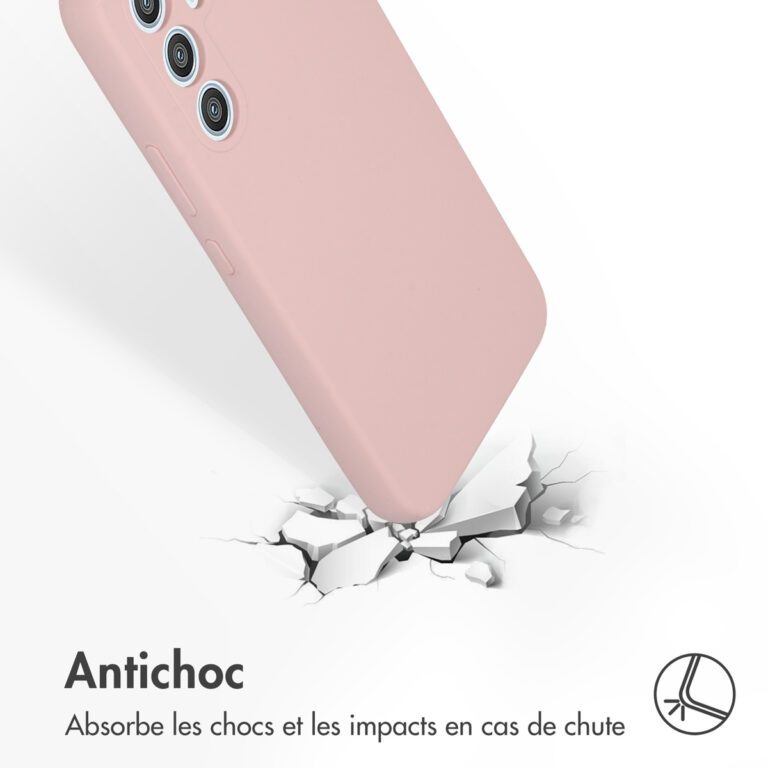 Accezz Liquid Silicone Backcover Samsung Galaxy A54 (5G) - Roze - Afbeelding 6