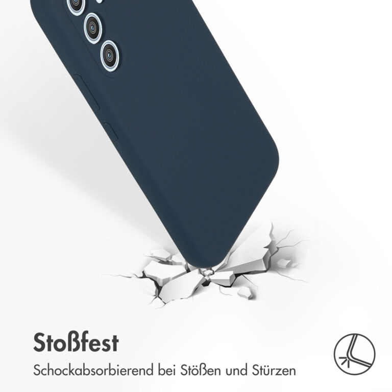 Accezz Liquid Silicone Backcover Samsung Galaxy A54 (5G) - Donkerblauw