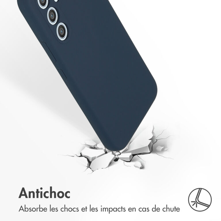 Accezz Liquid Silicone Backcover Samsung Galaxy A54 (5G) - Donkerblauw - Afbeelding 8