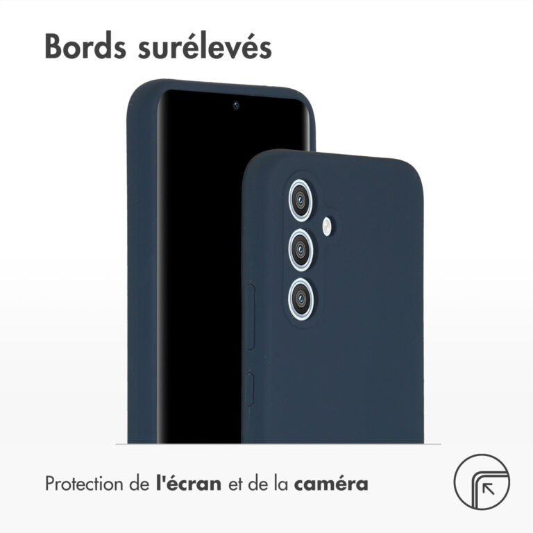 Accezz Liquid Silicone Backcover Samsung Galaxy A54 (5G) - Donkerblauw - Afbeelding 7