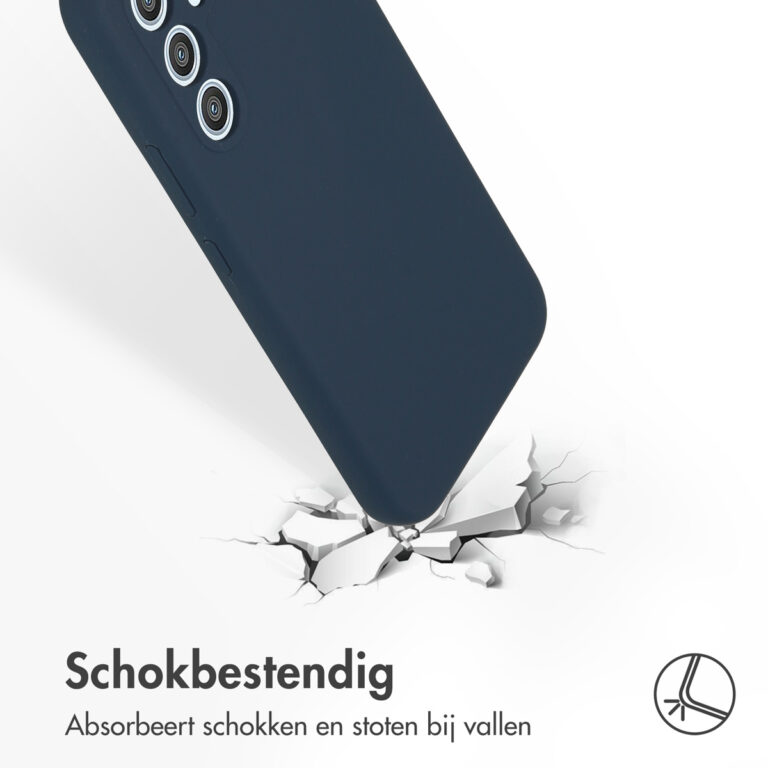 Accezz Liquid Silicone Backcover Samsung Galaxy A54 (5G) - Donkerblauw - Afbeelding 5