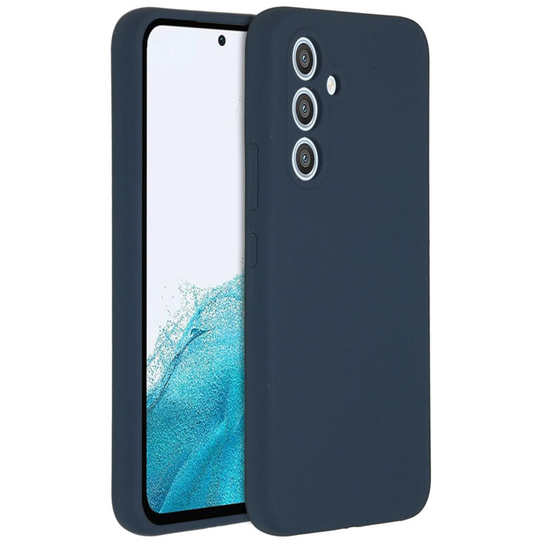 Accezz Liquid Silicone Backcover Samsung Galaxy A54 (5G) - Donkerblauw - Afbeelding 3