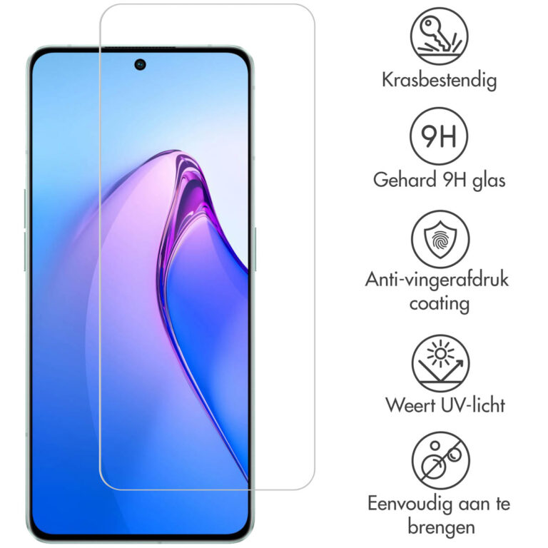 Selencia Gehard Glas Screenprotector Oppo Reno 8 5G - Afbeelding 2