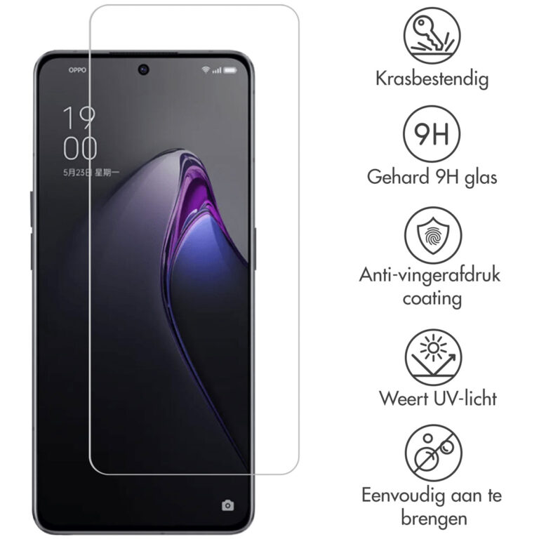 Selencia Gehard Glas Screenprotector Oppo Reno 8 Pro 5G - Afbeelding 2