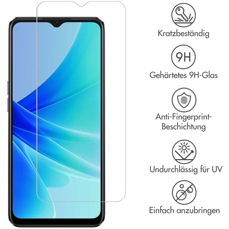 Selencia Gehard Glas Screenprotector Oppo A17 / A18 / A38 - Afbeelding 6