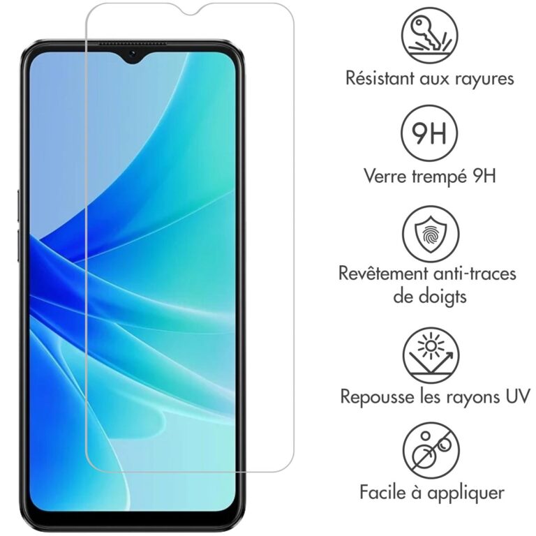 Selencia Gehard Glas Screenprotector Oppo A17 / A18 / A38 - Afbeelding 4