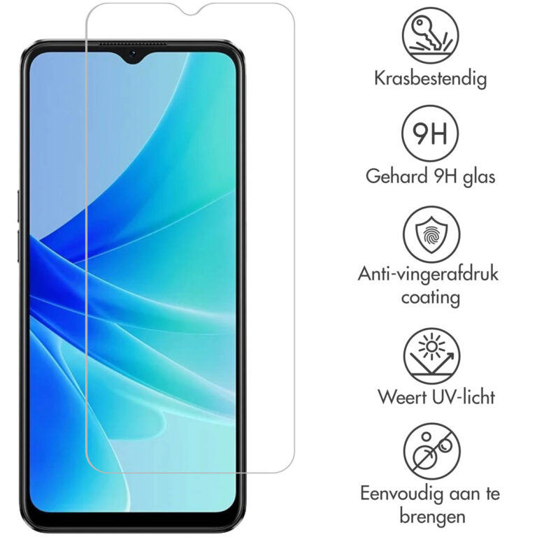 Selencia Gehard Glas Screenprotector Oppo A17 / A18 / A38 - Afbeelding 2