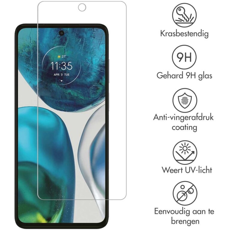 Selencia Gehard Glas Screenprotector Motorola Moto G72 - Afbeelding 2