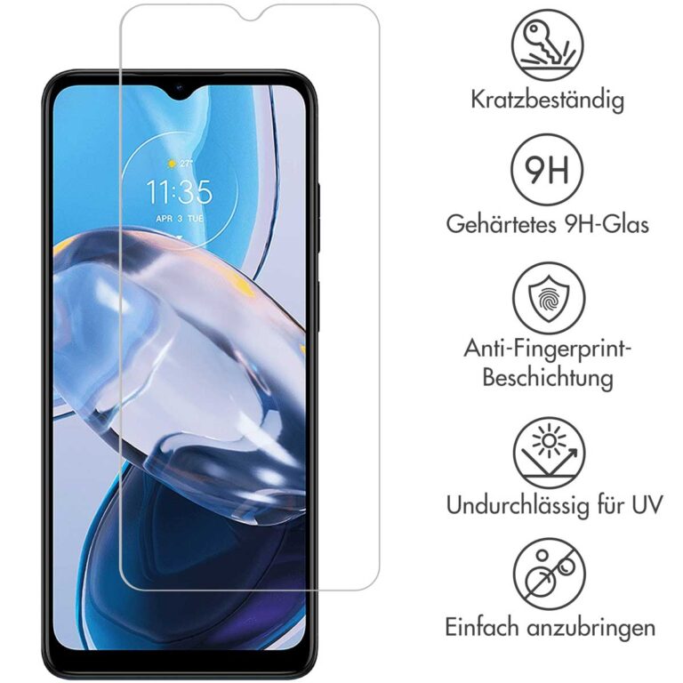 Selencia Gehard Glas Screenprotector Motorola Moto E22 - Afbeelding 6