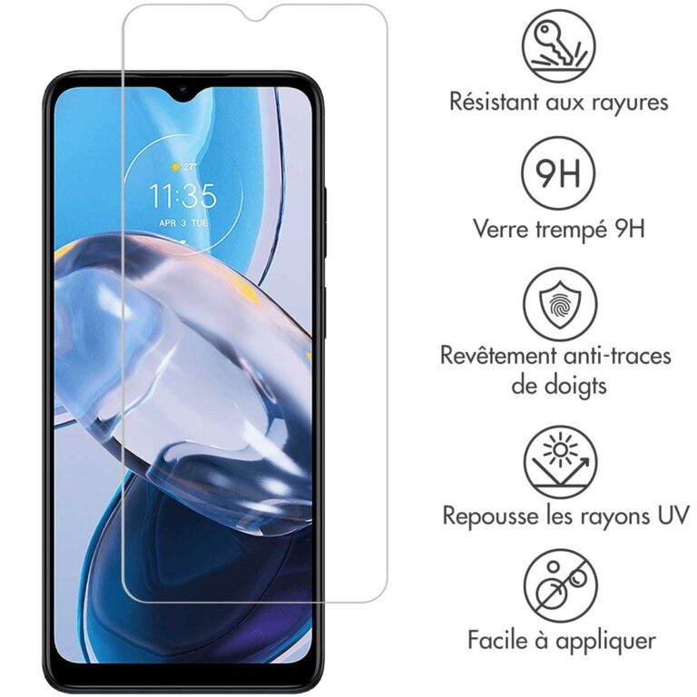 Selencia Gehard Glas Screenprotector Motorola Moto E22 - Afbeelding 4