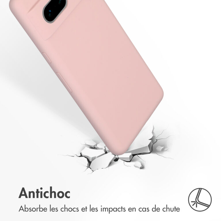Accezz Liquid Silicone Backcover Google Pixel 7 - Roze - Afbeelding 5