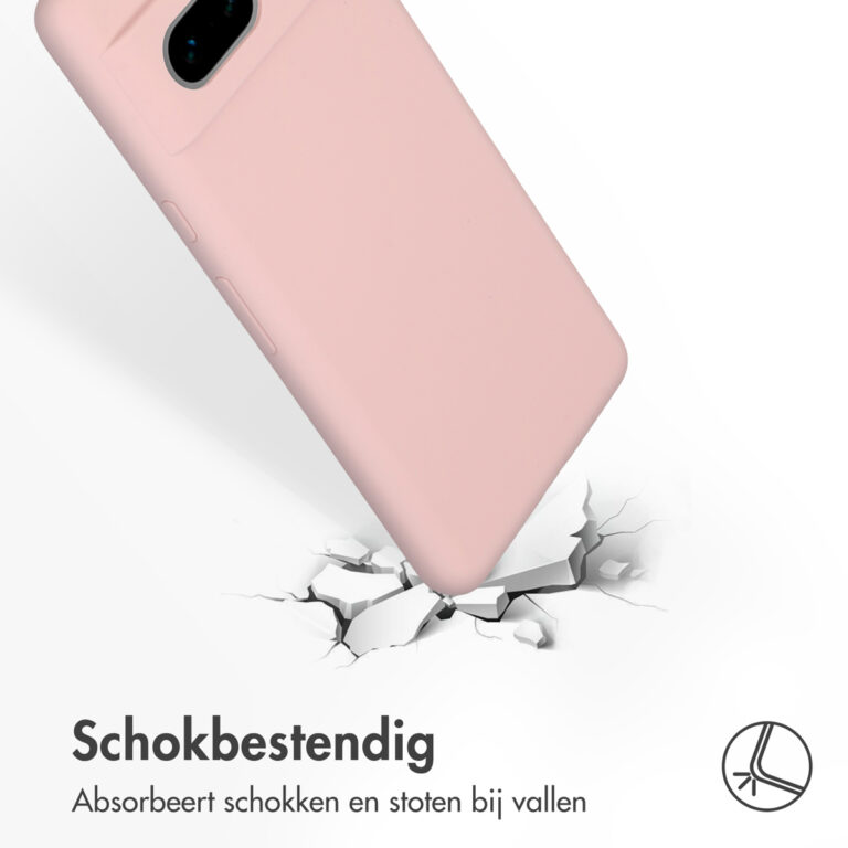 Accezz Liquid Silicone Backcover Google Pixel 7 - Roze - Afbeelding 2