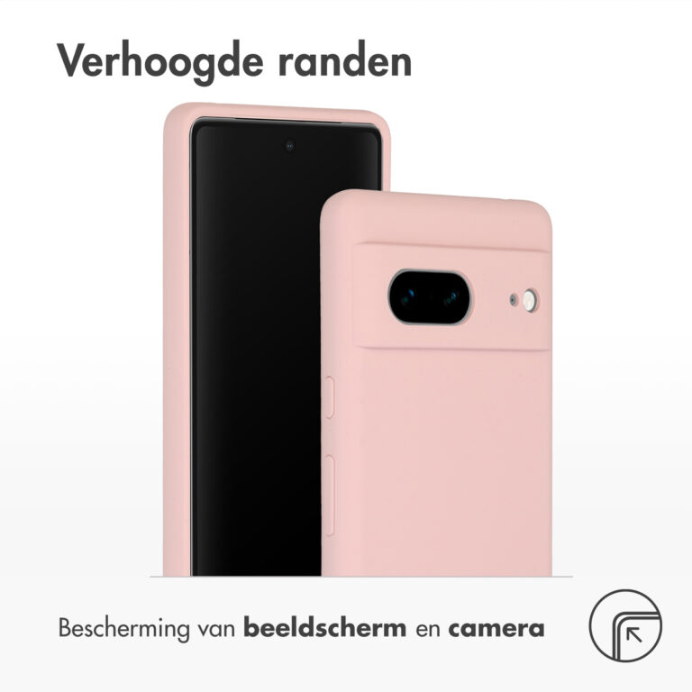Accezz Liquid Silicone Backcover Google Pixel 7 - Roze - Afbeelding 3