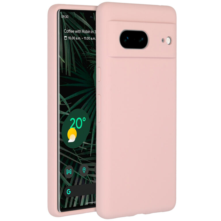 Accezz Liquid Silicone Backcover Google Pixel 7 - Roze - Afbeelding 4
