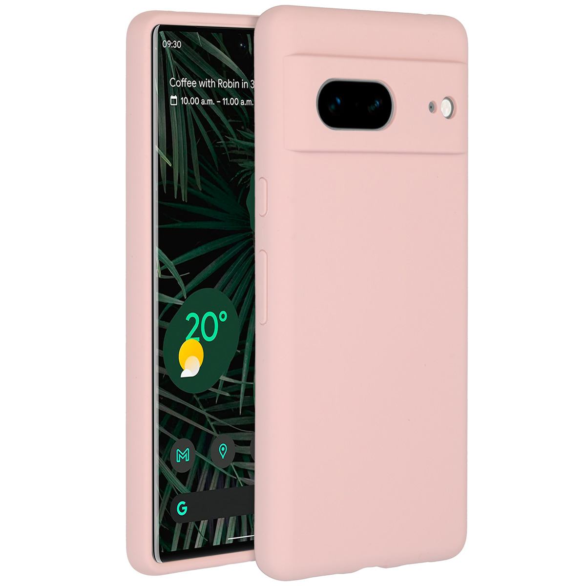 Accezz Liquid Silicone Backcover Google Pixel 7 – Roze