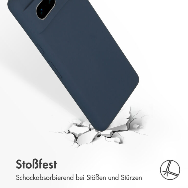 Accezz Liquid Silicone Backcover Google Pixel 7 - Donkerblauw - Afbeelding 9