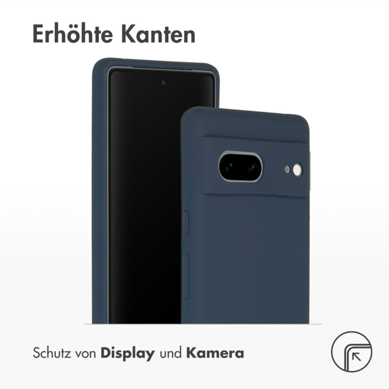 Accezz Liquid Silicone Backcover Google Pixel 7 - Donkerblauw - Afbeelding 8