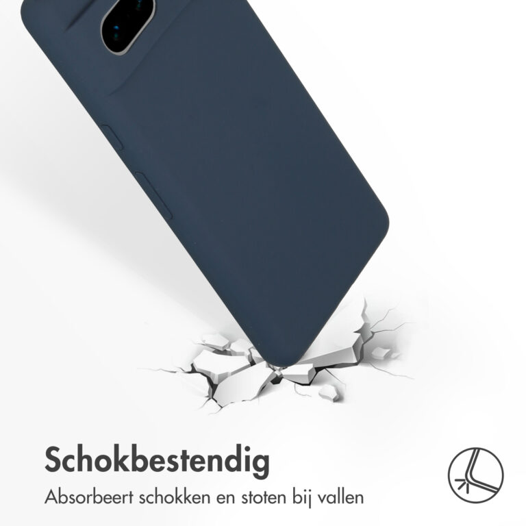 Accezz Liquid Silicone Backcover Google Pixel 7 - Donkerblauw - Afbeelding 3