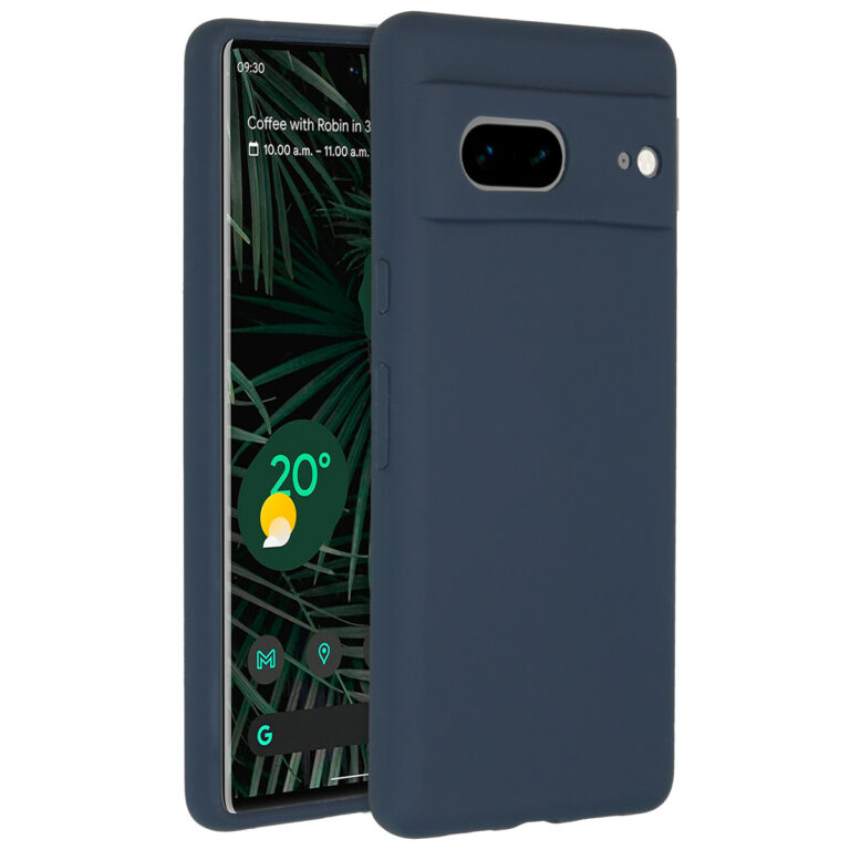 Accezz Liquid Silicone Backcover Google Pixel 7 - Donkerblauw - Afbeelding 4