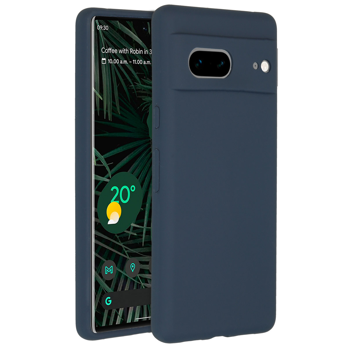 Accezz Liquid Silicone Backcover Google Pixel 7 – Donkerblauw