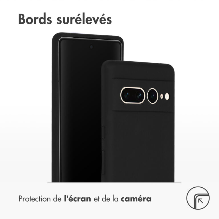 Accezz Liquid Silicone Backcover Google Pixel 7 Pro - Zwart - Afbeelding 5