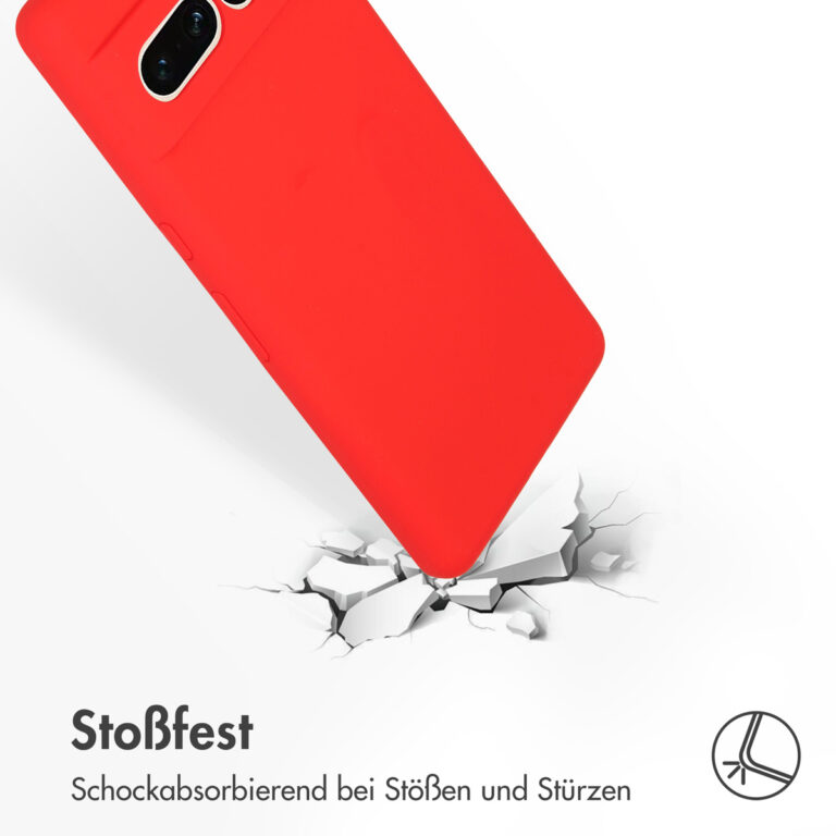 Accezz Liquid Silicone Backcover Google Pixel 7 Pro - Rood - Afbeelding 9